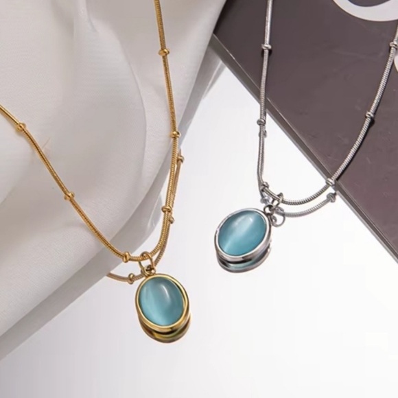 Ocean Mist Silver Necklace - Picture 2 of 4